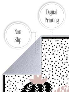 Digitally Printed Non-Slip Washable Runner And Area Rug Living Room Carpet, Modern Design | Modern, Scandinavian, Bohemian And Classic Styles | 100% Polyester - Creamy White - View 3