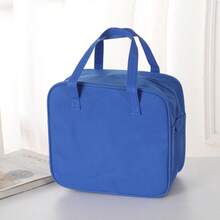 Fashionable Cute Animal Print Insulated Fresh-Keeping Large Capacity Bento Lunch Box Bag, Insulated Lunch Bag For Work - Blue - View 1