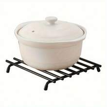 Heat-Resistant Kitchen Countertop Storage Rack, Iron Trivet Heat-Insulating Stand, Anti-Scald Pot Holder For Clay Pots And Soup Pots - View 6