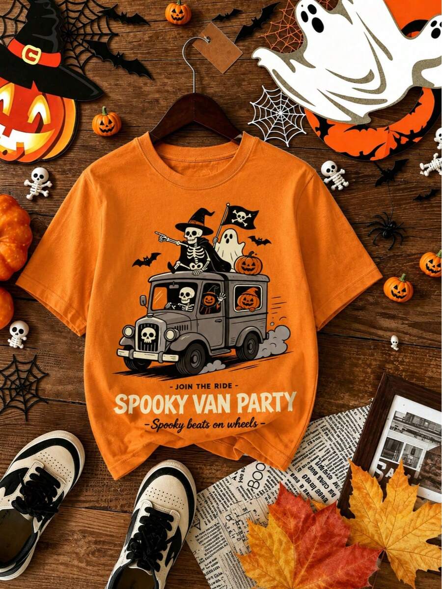 Young Boys T-Shirts - Orange - View 1