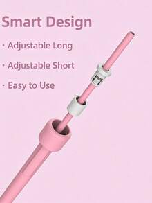 1 Adjustable-Speed Skipping Rope, Anti-Tangling And Anti-Slip Comfortable Handle, Lightweight Fitness Skipping Rope, Suitable For Aerobic Exercises, Family Entertainment, Speed Training, Applicable For Indoor And Outdoor Workouts - Multicolor - View 3