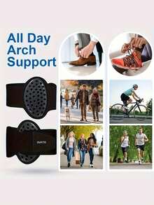 1 Pair Breathable Arch Support Pads, Can Be Worn With Shoes And Socks, Comfortable Pressure Relief, Suitable For Daily Walking - Multicolor - View 8
