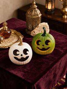1pc Pumpkin Decor, Suitable For Harvest Season And Halloween, Creative Minimalist Exquisite Design, Resin Craft Desktop Ornament, Suitable For Home Interior, Tea Room, Office, Hotel, Cabinet Display, Holiday And Party Decoration - Pumpkin - View 6
