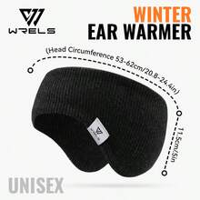 WRELS 1件裝冬季保暖耳罩，單車滑雪頭盔保溫內襯耳罩，加厚純色柔軟毛絨耳罩，男女通用時尚保暖防風耳罩，適合日常運動 - 彩色 - 查看 18