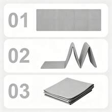 EVA Foldable Yoga Mat, Non-Slip Wear-Resistant Fitness Training Mat, Compact Portable Thickened Nap Mat, Suitable For Classroom Student Rest, Bedroom Floor Sleeping, Home Fitness Workout, Pilates Training, Stretching And Indoor Activity Mat - Multicolor - View 3