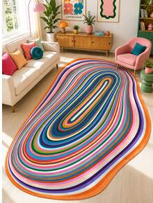 Chilai Home Geometric Modern Digital Pattern Area Rug, Washable Kitchen Rug, Non Slip Runner Rug, Living Room & Bedroom Floor Mat, Made In Turkiye - Multicolor - View 2