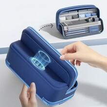 Highly Attractive Men's Large Capacity Magnetic Pencil Case, Standable Modular Stationery Box, Highly Attractive Minimalist Pencil Holder, Back To School Essential - Single Piece - View 4