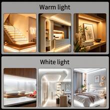 1pc USB Powered LED Neon Light Strip, Touch Dimmable Ultra-Thin Flexible Neon Rope Light, Soft Warm White/White Touch Switch Light, Suitable For Bedroom, Kitchen, Cabinet, Staircase Indoor Decoration - Neon - View 11