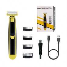 Men's Multi-Function Electric Shaver, Cordless Beard Trimmer, Body Hair Grooming Kit With Limit Combs, USB Rechargeable, Suitable For Home And Travel - Multicolor - View 10