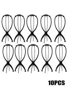 Foldable Multi-Functional Wig Stand, Portable And Durable Travel Wig Display Mannequin Head, Stable Base, Foldable Design, Suitable For Various Wig Types And Hat Storage, Room Decor - Multicolor - View 25