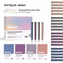 Set Pena Tinta 4 Warna Languo, Pena Tinta Isi Ulang, Ujung Pena Halus Presisi, Ujung Pena Paduan Tahan Aus untuk Menulis Halus dan Stabil, Warna Tinta Kaya, Jenuh, dan Transparan, Cocok untuk Menulis Siswa, Kaligrafi, Menggambar, Seni, Mencoret-coret, dan Hadiah Bisnis. - MultiWarna - View 12