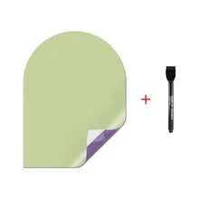 1pc Self-Adhesive Erasable Refrigerator Whiteboard Sticker, 40x30cm, Soft PET Material, Wipeable Clean, Color Coded, Weekly Meal Planner Board, Breakfast, Lunch, Dinner, Snack Menu Organizer Tracker, Kitchen Home Diet Planning Memo Board - D - View 3