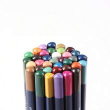 Water-Soluble Colored Pencil Set, Thick Triangular Wooden Body, Exquisite Drawing Colored Pencils - Multicolor - View 6