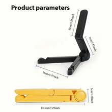 1 cái giá đỡ máy tính bảng gấp gọn đa năng điều chỉnh được, tương thích với mọi điện thoại thông minh/máy đọc sách, giá đỡ để bàn di động phổ biến, giá đỡ nhỏ gọn đa năng cho học tập, gọi video, chơi game, làm việc văn phòng, du lịch - giá đỡ điện thoại/máy tính bảng - A - Xem 4