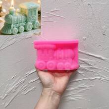 Christmas Gingerbread Train Silicone Mold Christmas Fireplace Shape Candle Mold For Soy Wax Christmas Ornament Effortless Holiday Charm - Multiple Styles - View 14