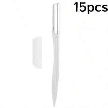 24/15/12/6/3/1 Pc Eyebrow Trimmer Set, Multi-Functional Eyebrow Trimmer With Protective Cover, Razor, Makeup Remover And Hair Remover, Body Hair Trimmer, Exfoliating And Dermaplaning Tool, Stainless Steel Sharp Eyebrow Trimmer - Multicolor - View 14