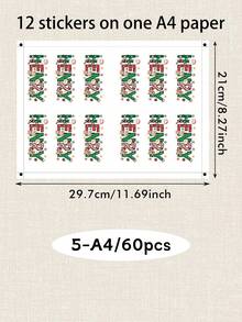 Custom Christmas Name Stickers, Personalized Holiday Letter Decals, Customized Gift Wrap Labels, Customizable Name Stickers For Presents, Christmas Party Decor, Xmas Label Sticke, Holiday Envelope Seals, Holiday Gift Tags 2026,Christmas Gift Stickers - Style B - View 12