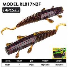 PRO BEROS Proberos 10/14pcs Soft Bait Fishing Swimbait, Worms Bionic Soft Fishing Bait, Soft Plastic Lures For Trout Walleye Bass Fishing. - Multicolor - View 8