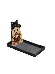 Cute Ghost Plaque Tray, Containing Black Cats,Pumpkins,Elements , Storage Boxes, Jewelry, Cosmetics, Aromatherapy Storage Boxes, Halloween, Christmas - Multicolor - View 11