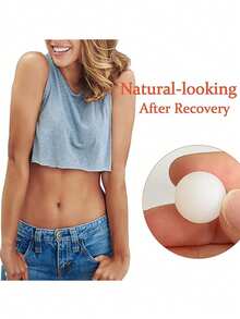5pcs/7pcs/12pcs/Set Silicone Belly Button Shaper Regular Concave Navel Trainer Soft Piercing Plug Body Shaper For Women - Clear - View 4