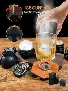 Wooden Base Whiskey Cocktail Smoker Set, Wooden Lid Beverage Aroma Enhancer Cocktail Tool, Valentine's Day And Father's Day Holiday Gift, No Wood Chips Included - Multicolor - View 2