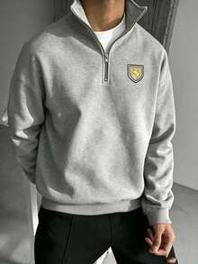 Impala Men Zip-Up Sweatshirts - Grey - View 1