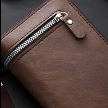 1 buah Dompet Genggam Pria Vintage Baru dengan Tali Pergelangan Tangan yang Dapat Dilepas, Tas Ponsel Multifungsi Kulit PU dengan Banyak Slot Kartu, Dompet Bisnis dengan Resleting, Dompet Panjang Kapasitas Besar, Hadiah Sempurna untuk Teman dan Orang Tua - Kopi - View 10