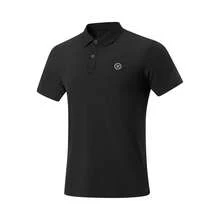 LI‑NING Way of Wade 男款短袖 Polo 衫，速乾涼感舒適運動上衣 APLW093 - 黑色 - 查看 2