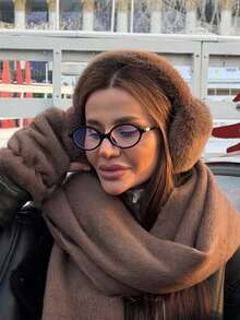 1pc Winter Ear Warmer With Faux Rabbit Fur, Warm Thermal Lined Foldable Ear Muffs, Windproof And Foldable Ear Cover Winter Accessories - A - View 3