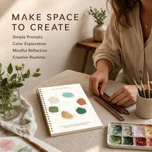 Creative Routine Workbook And Mindful Art Prompt Journal - Explore Artistic Choices With Observation, Color Mixing, Creative Challenges, And Personal Notes - For Curious Beginners And Hobby Artists - A5 - View 5