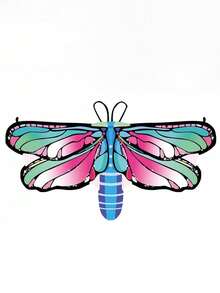 Adult Halloween Animal Costume Cape, Simulated Ladybug, Bee, Butterfly, Dragonfly Wing Design Cape Prop - Multicolor - View 7