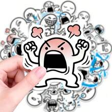 somoving 50 miếng dán sticker biểu tượng cảm xúc nhân vật đơn giản, chống nước và có thể tháo rời, họa tiết độc đáo, phù hợp cho laptop, bình nước, điện thoại di động, ví, sổ dán ảnh, cản xe, ván trượt, xe máy, vali, v.v. - Nhiều màu - Xem 3