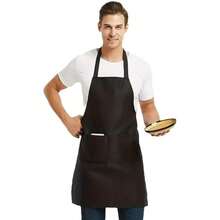 1/3/5/10pcs Women's Polyester Apron, Simple Black With Pockets, Thickened Waist, Fashionable Home Kitchen Workwear, Kitchen Supplies - Multicolor - View 7