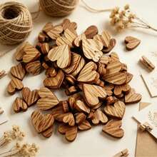 2026 Wooden Heart Shaped DIY Handmade Decorative Small Accessories - A - View 1