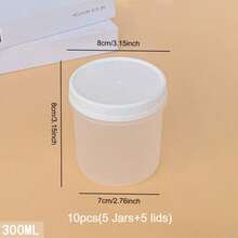 2/10/12-Pack(Jars+Lids)Multi Capacity Lunch Bowl Containers With Lids-Storage Jars For Yogurt,Overnight Oats,Meal Prep-Microwave And Dishwasher,Meal Prep Containers,Oatmeal Yogurt Breakfast Cups,Lunch Boxes,Large Capacity Portable Plastic Stor - Clear - View 29