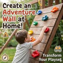 10 Climbing Stones Bolt On Climbing Frame Wall Holds Rocks Grips With Screw - VJO0054-2 - View 8