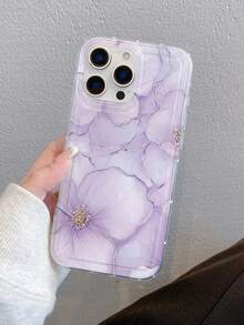 時尚創意全螢幕紫色花卉圖案手機殼，氣墊 TPU 手機殼可作為節日禮物，兼容 Galaxy S25、S24、S23/A15、Apple XS/XS Max/XR/11/12/13/14/14 Plus/15/15 Plus/16/16 Plus/7/8 Plus/17/17 Pro 及其他機型保護殼 - 彩色 - 查看 7