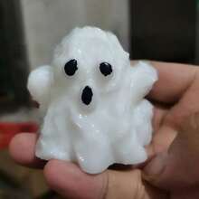 1pc Halloween Ghost Squishy Toy, Soft Rubber Slow Rebound, Ghost Character Shape, Stress Relief Toy - Multicolor - View 4