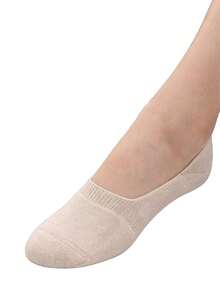 5/10/20 Pairs Women's Terry Lining Mesh Invisible Boat Socks, Non-Slip Low Cut Socks (Without Sock Board) - Multicolor - View 5