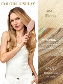 K Tip Human Hair Extensions 14-22 Inch T8-P8/613 V Tip Hot Melt Seamless Invisible Straight Remy Hair Extensions For Women And Girls, Add Volume And Length, Salon And Home Use, Curlable And Dyeable - S8/613 - View 9