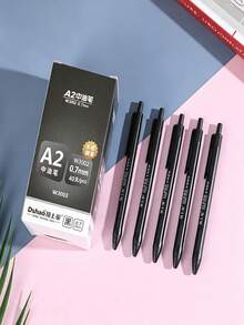 5/10/20pcs Retractable Ballpoint Pens, Medium Tip Smooth Writing Oil Ink Pens, Black Blue Red 3 Colors Optional, Large Capacity Student Office Writing Stationery, Office Learning Supplies, Back To School Gift For Friends - Sets - View 5