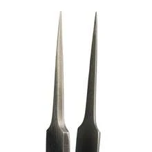 Pinza Relojero 2 Profesional Precisión Acero Inoxidable Punta Fina Reparación Relojes Joyería Electrónica Microcomponentes Herramienta Manualidades Modelismo - Plateado - Ver 2