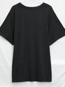 Things I Couldn't Say Didn't Get Enough Recognition, Sarcastic Plus Size Women's Loose T-Shirt, Adult Humor - Black - View 2