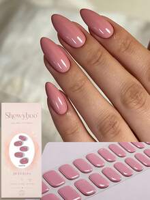 ملصقات أظافر جل نصف معالجة من Showyboo، 20 قطعة، تصميم شفاف ناعم بلون موحد، تحمي الأظافر الطبيعية، تتطلب مصباح أشعة فوق بنفسجية، متعددة الاستخدامات لجميع الفصول، مناسبة للاستخدام المنزلي الترفيهي، إطلالات الزفاف، تجمعات عطلة نهاية الأسبوع والعطلات - متعدد الألوان - مشاهدة 25