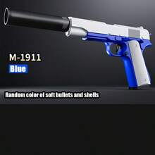 1911 Colt Toy Gun, Realistic Soft Bullet Gun, Shootable, Handgun Model, Party Costume Prop, Random Accessory Color - Multicolor - View 12
