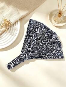 DUOJIAOYAN 1pc New Wide Leopard & Zebra Print Elastic Hair Band, Breathable Stretchy Headband For Daily Wear, Sports And Fitness - Multicolor - View 14