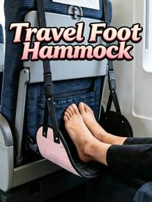 High-Speed Train & Airplane Travel Foot Hammock, Airplane Foot Hammock, Adjustable Foot Support Strap, Suitable For Long-Distance Flights - Multicolor - View 1