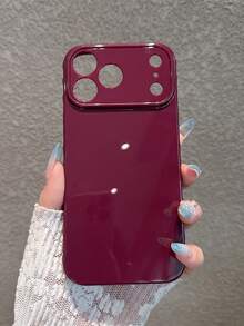 Heart-Shaped Full Coverage Anti-Drop Phone Case Compatible With IPhone 18 Pro Max/18 Pro/18/17 Pro Max/17 Pro/17/16 Pro Max/16/16 Pro/16 Plus/15/15 Pro Max/15 Pro/15 Plus/11/12/13/14 Pro Max/12 Pro/12 Pro Max/13 Pro/13 Pro Max/7 Plus/14 Pro/14 Pro Max/14 Plus Soft Protective Cover, Luxury Rhinestone Crystal Design, Style Premium Feel - Plum Purple - Heart-shaped Edge - View 7
