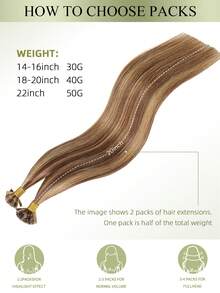 K Tip Hair Extensions Real Human Hair 14-22 Inch P4/27 V Tip Hot Fusion Hair Extensions Invisible Seamless Straight Remy Hair Extensions For Women Girls Increase Hair Volume Extend Hair Length Salon & Home Use Can Be Curled And Dyed - SP4/27 - View 4