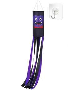 Halloween Wind Vane Hanging Ghost Wind Sock, Scary Ghost Decoration, Ghost Wind Direction Indicator, Holiday Yard Outdoor Decor, Polyester Wind Sock Flag, Suitable For Halloween Yard Decoration And Holiday Celebration, Halloween Gift - Multicolor - View 14